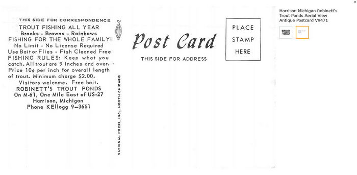 Robinetts Trout Ponds - Postcards And Promo (newer photo)